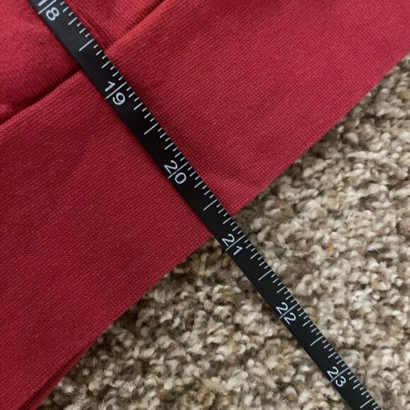 Sweaty Betty Relax Hoodie Sweatshirt V Neck Red Womens Size‎ 8 Medium - Picture 13 of 14